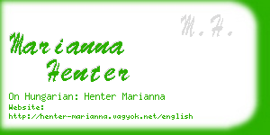 marianna henter business card